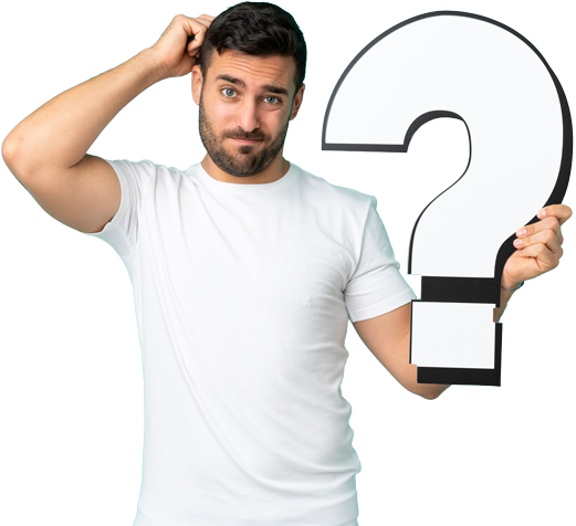 Men with interogation mark